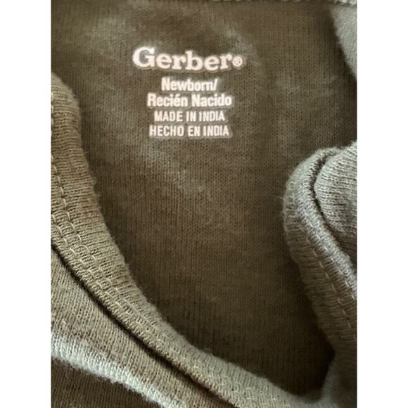 Newborn 2-Piece Bundle — Olive Green Graphics (Gerber + Boutique Romper) - Picture 4 of 4